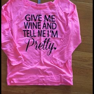 Next level apparel pink sweatshirt